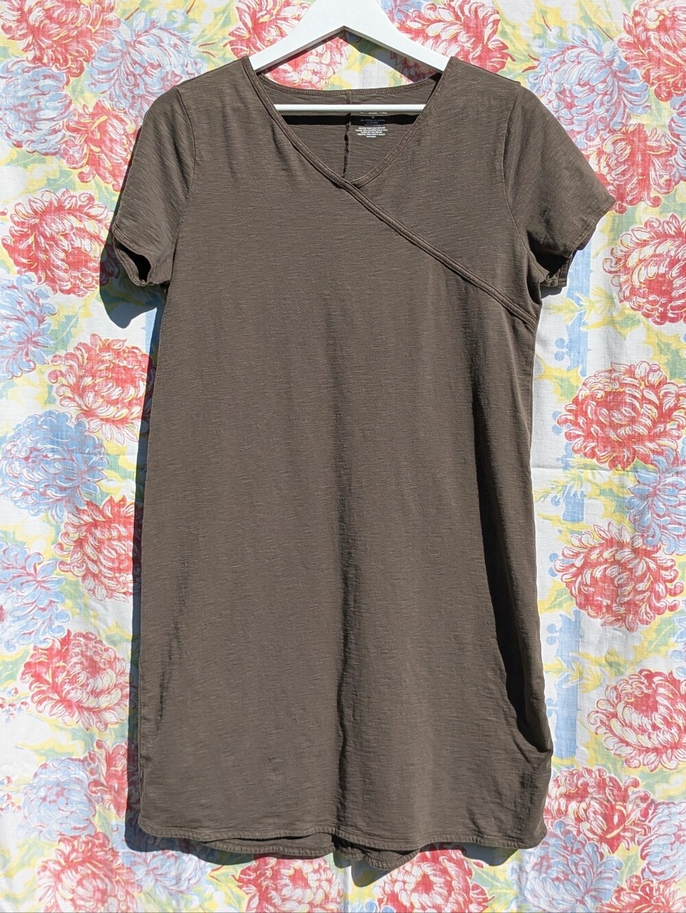 Duluth To-N-Flow Jersey Dress Brown/Green Medium